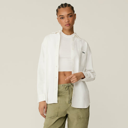 Kith Women Ora II Denim Shirt - Putty Denim | Kith
