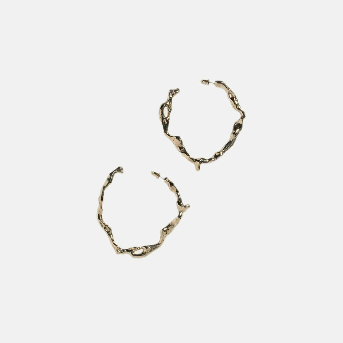 Faris Drip Hoop Earrings in 14K Gold-Plated - Bronze | Kith