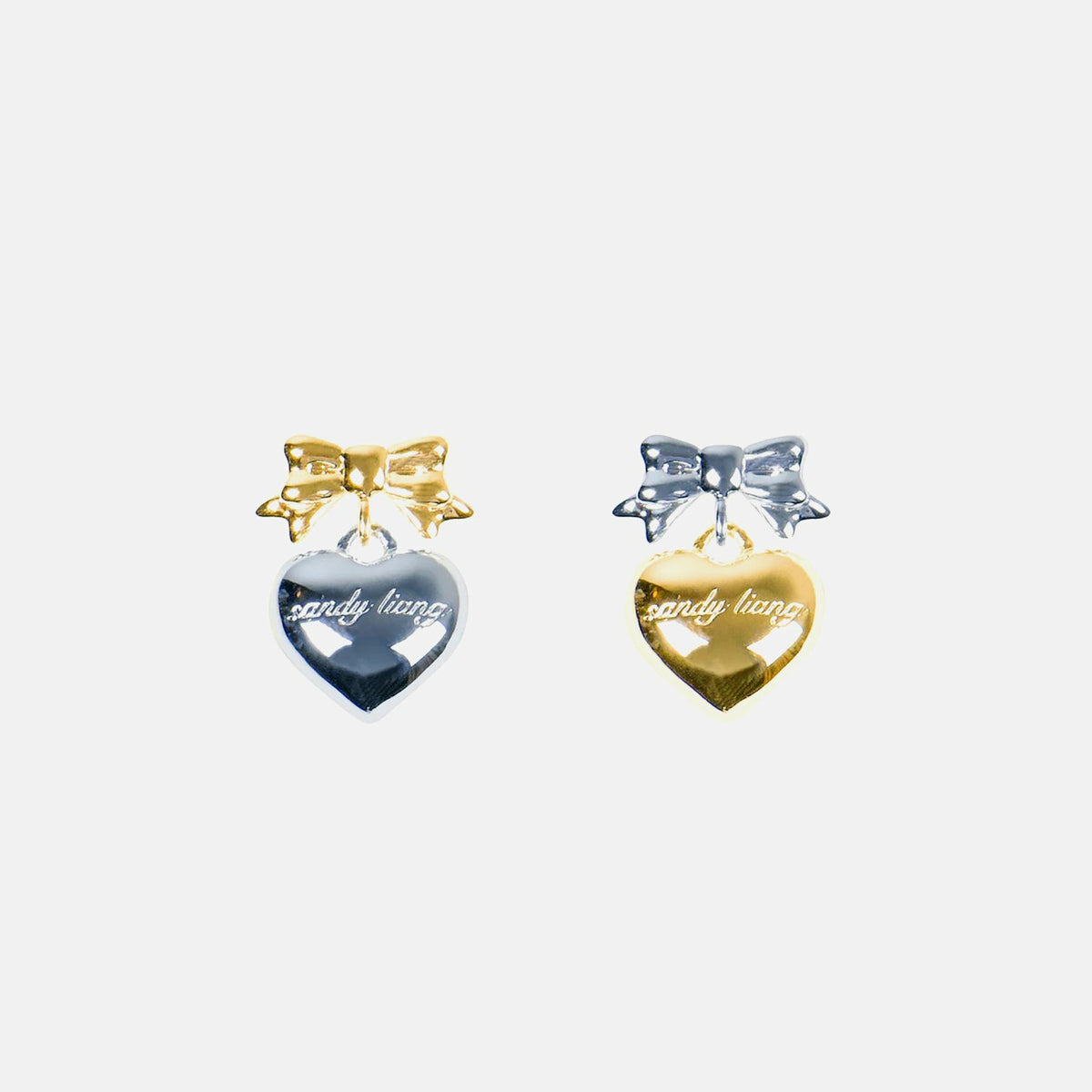 Sandy Liang Ballerina Earrings - Silver / Gold | Kith