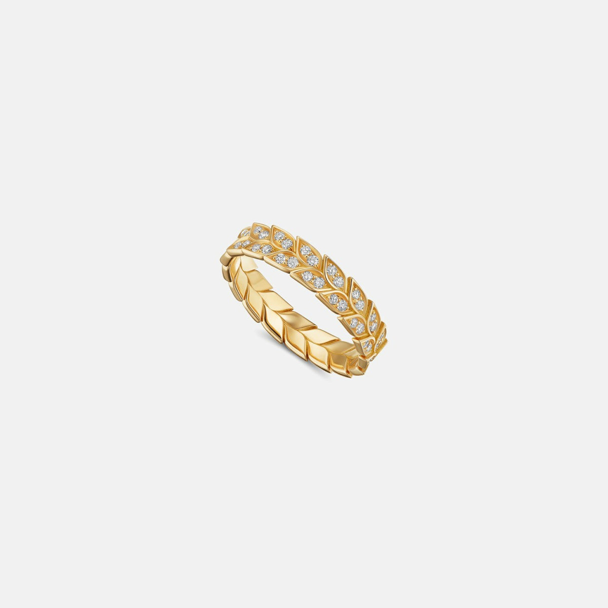 VL Cepher Secale Ring with Diamonds - Yellow Gold | Kith