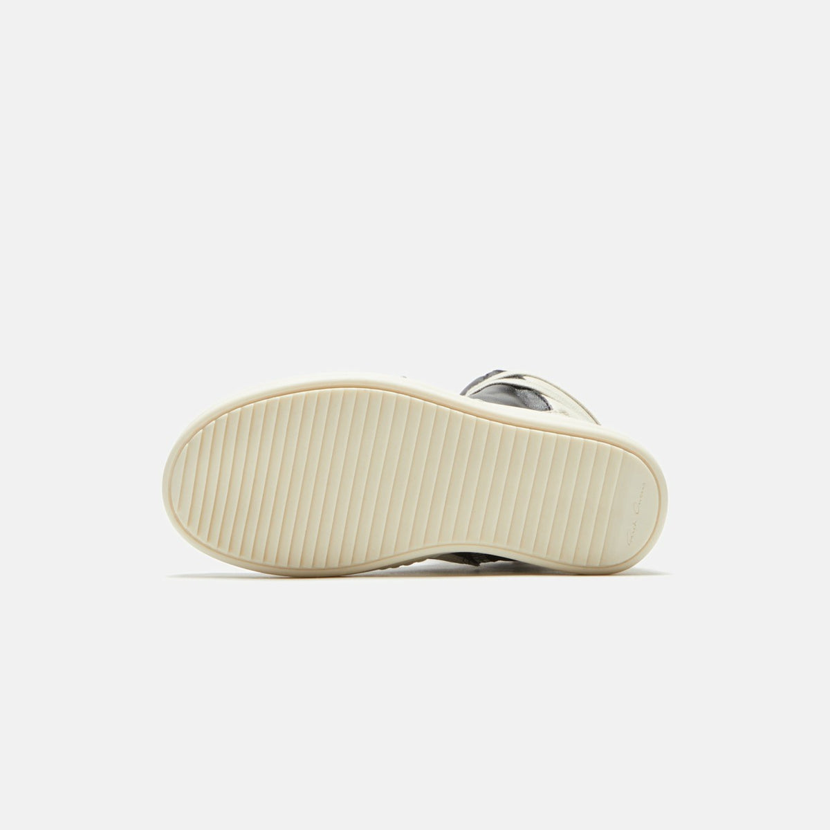 Rick Owens Kids Geobasket - Black / Milk / Milk Scarpe in Pelle | Kith
