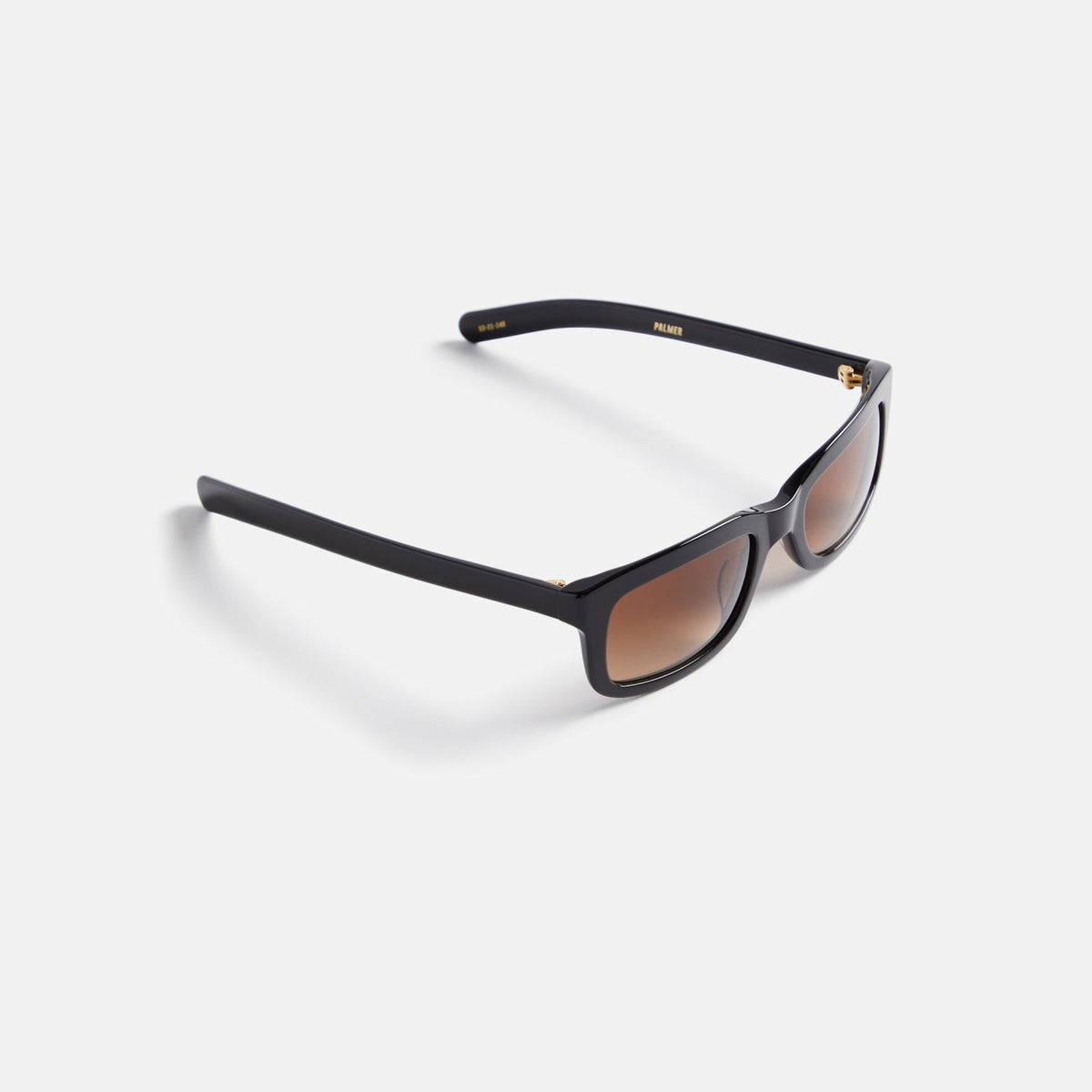 Flatlist Palmer Sunglasses - Solid Black / Brown Gradient Lens | Kith