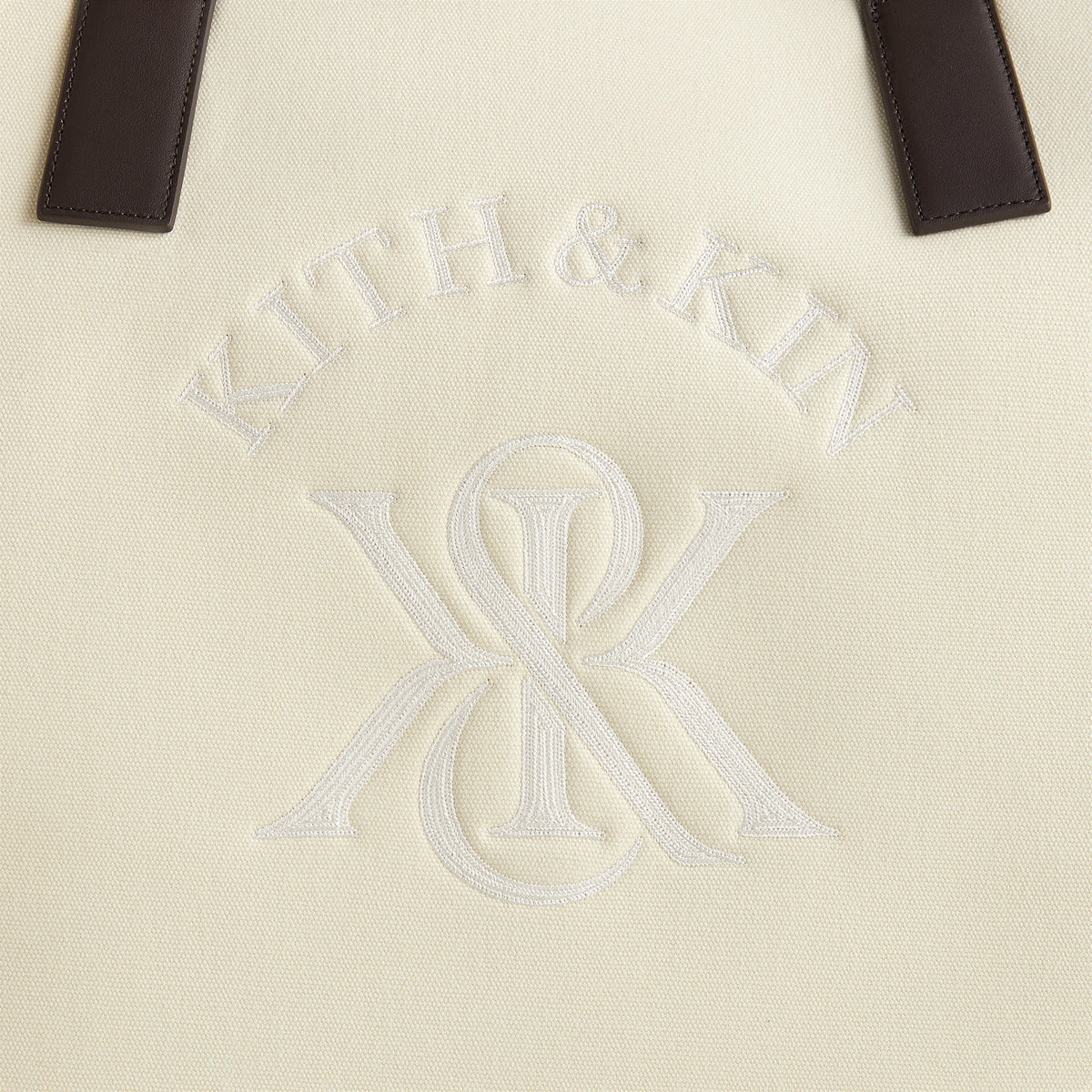 Kith Leather Trimmed Canvas Tote - Sandrift | Kith