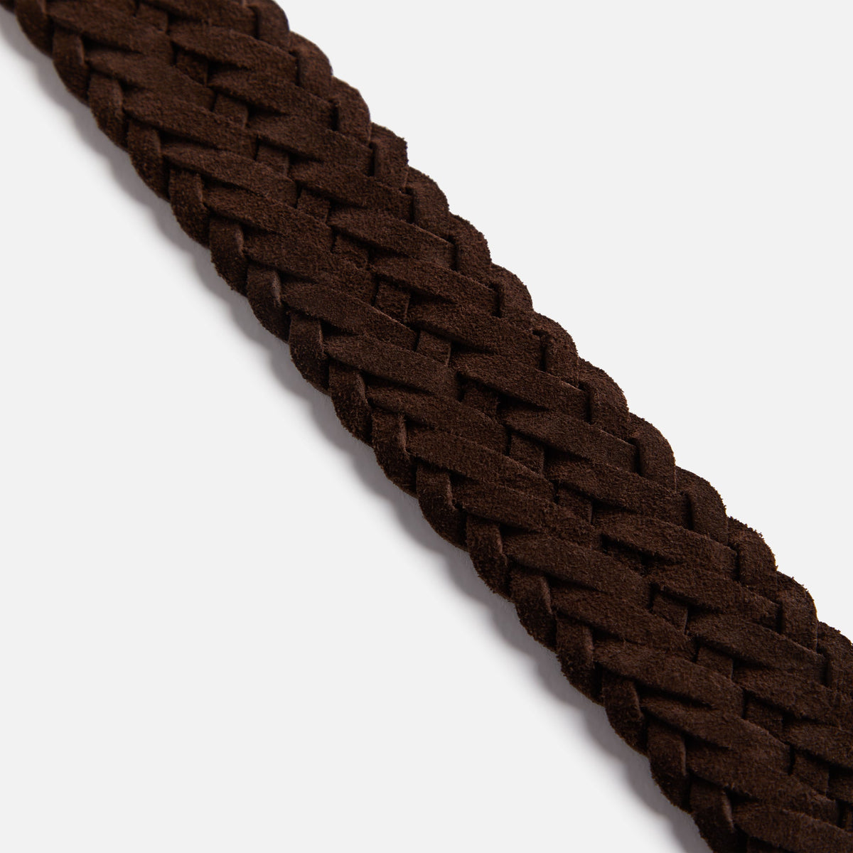 Anderson's Suede Woven Belt - Brown | Kith