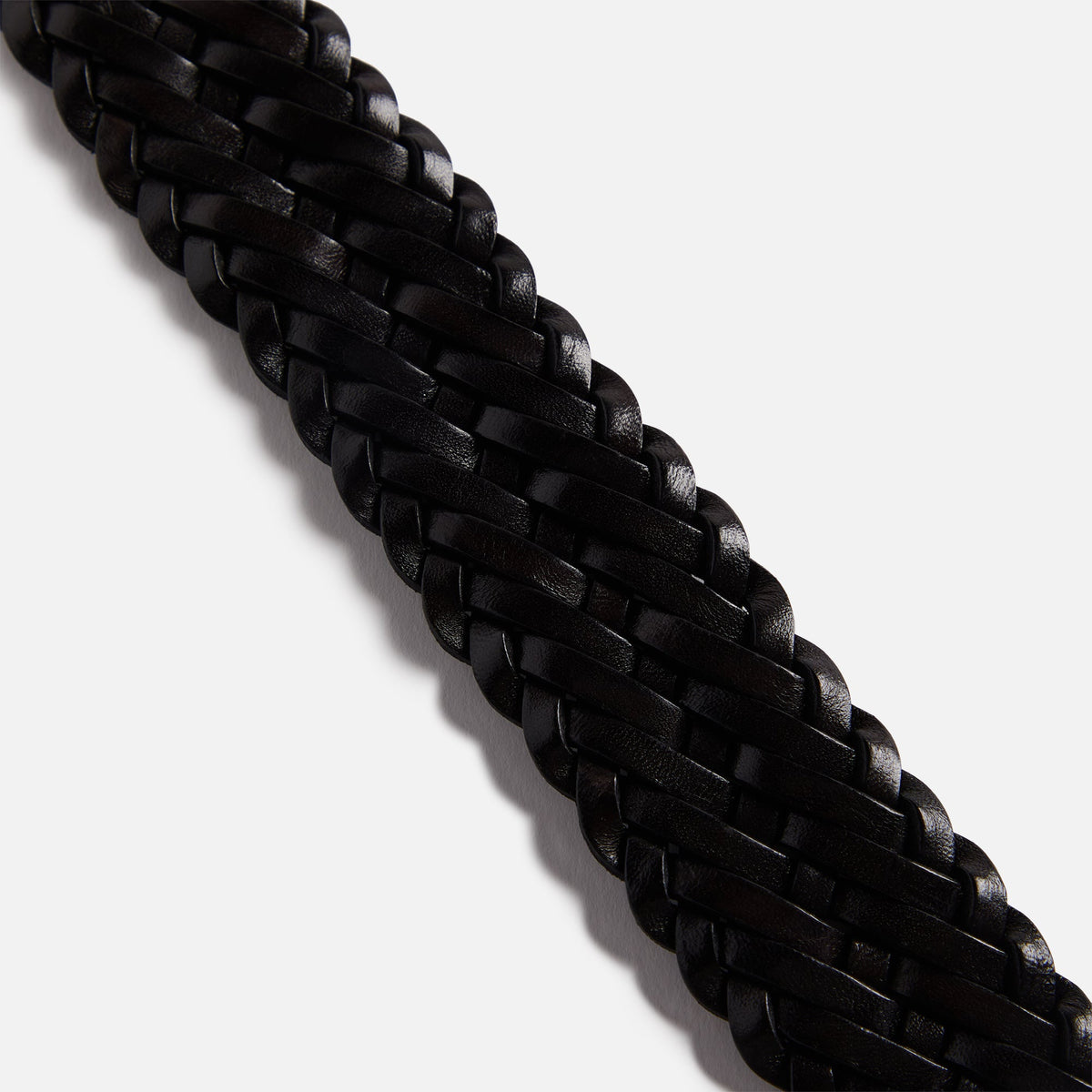 Anderson's Woven Leather Belt - Brown | Kith