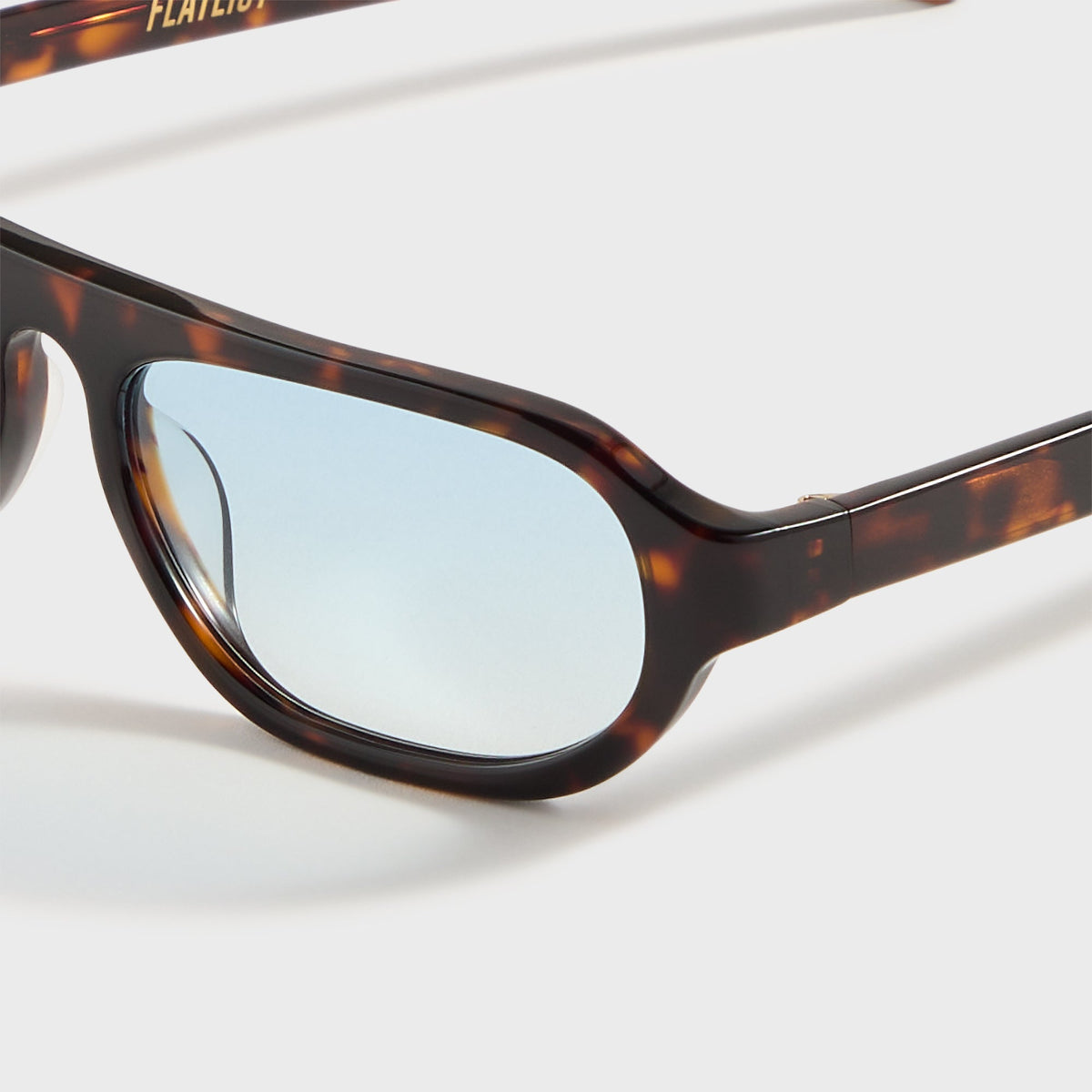 Flatlist Penn - Dark Tortoise / Blue Gradient Lens | Kith