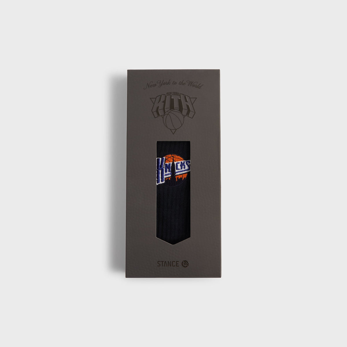 Kith & Stance for the New York Knicks New York City Crew Socks - Black | Kith