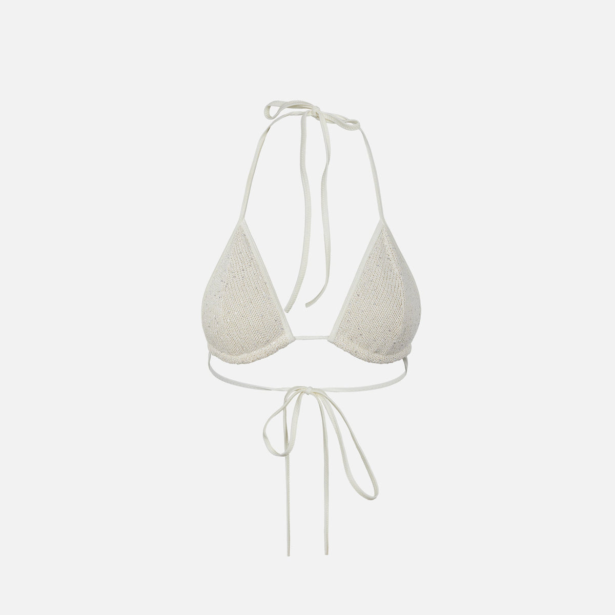 Asta Resort Lio Bikini Top - Ivory Sequin | Kith
