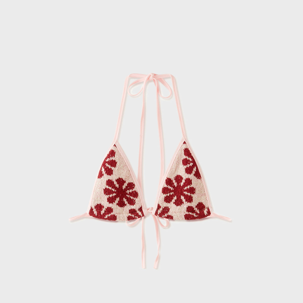 Asta Resort Lio Jacquard Bikini Top - Pink Delilah | Kith