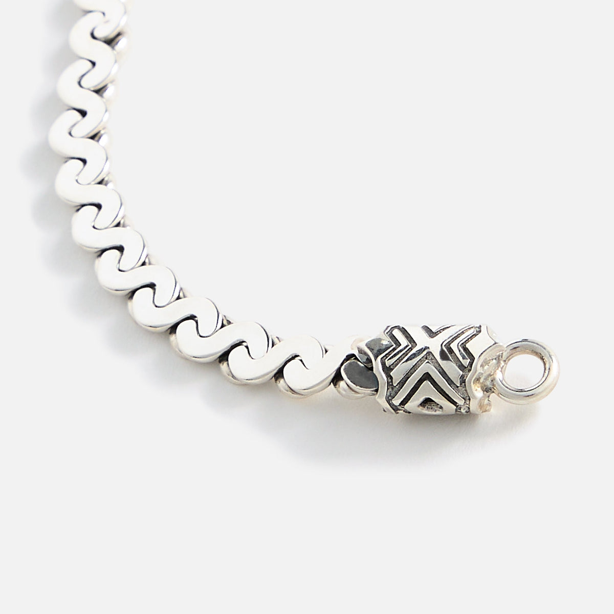 Emanuele Bicocchi Infinity Loop S-link Chain Bracelet (Large) - Silver | Kith