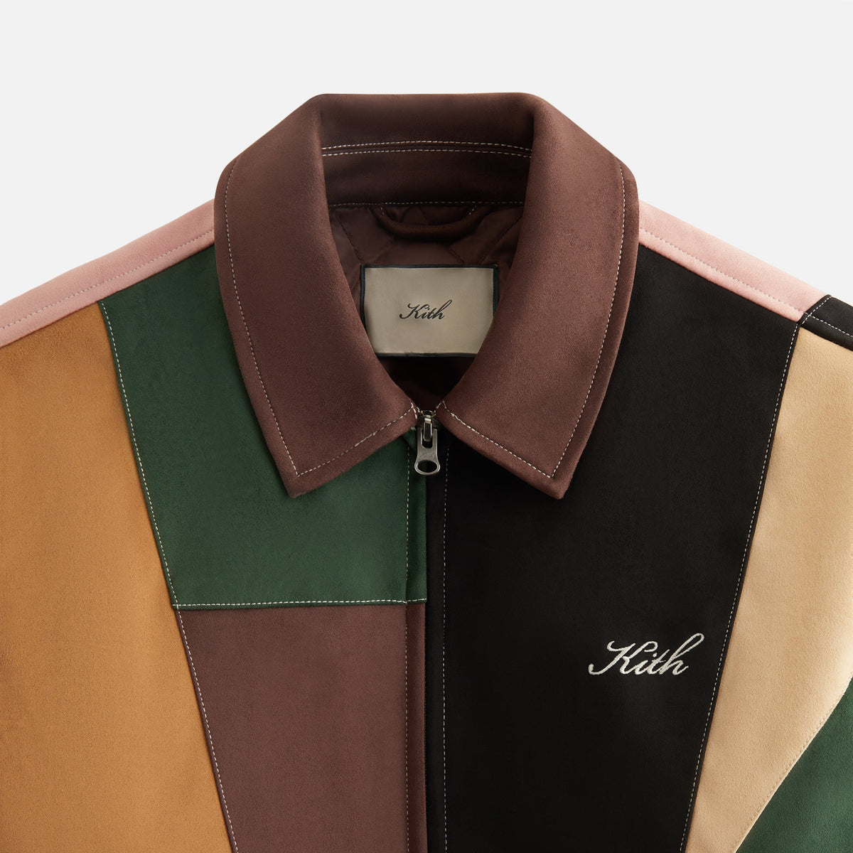 Kith Women Brisa Patchwork Bomber Jacket - Derby | Kith