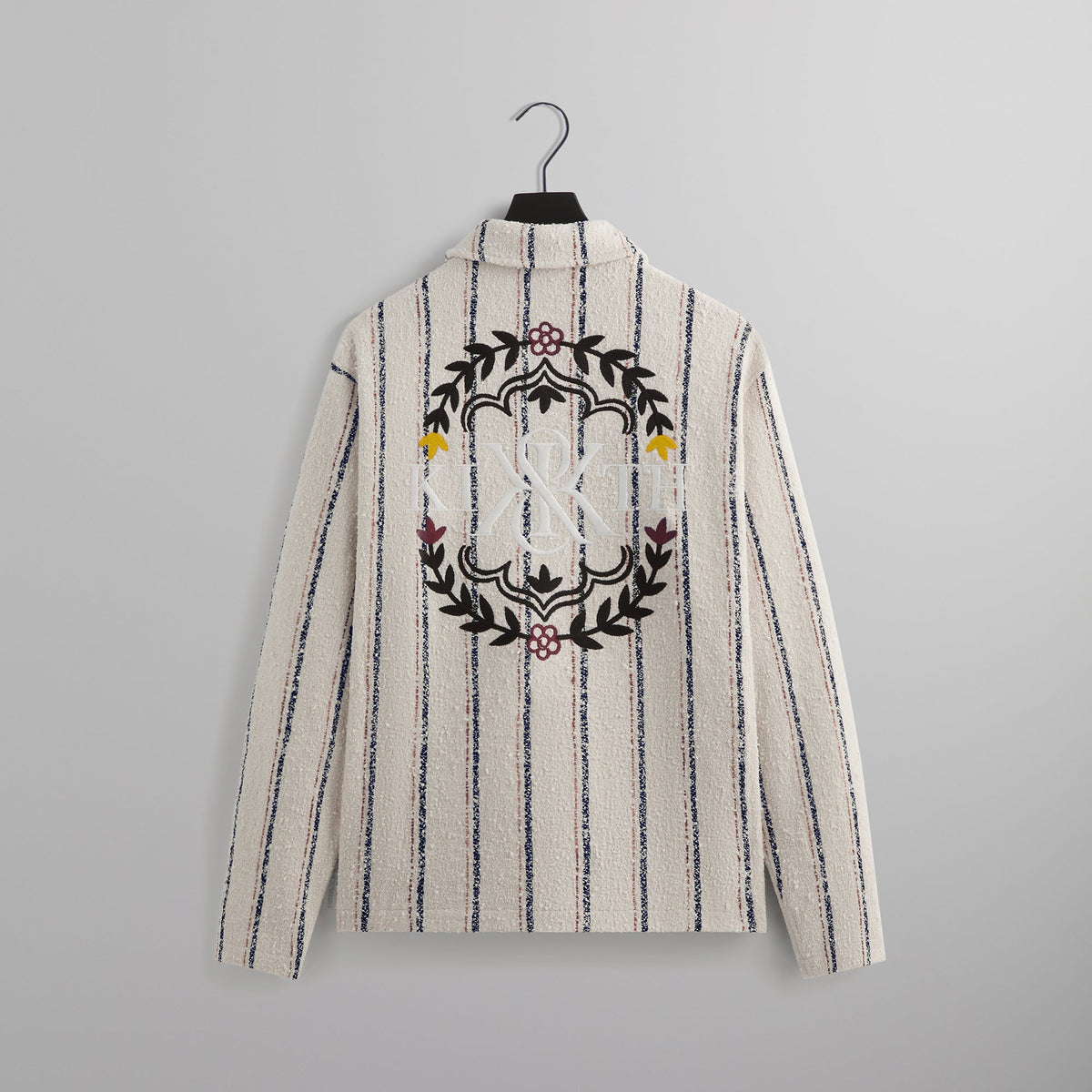 Kith Striped Boucle Coaches Jacket - Whisper | Kith