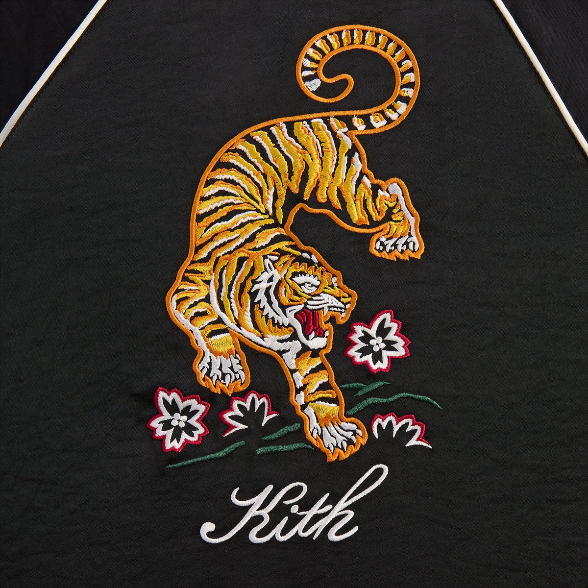 Kith Kids Satin Tiger Souvenir Jacket - Black | Kith