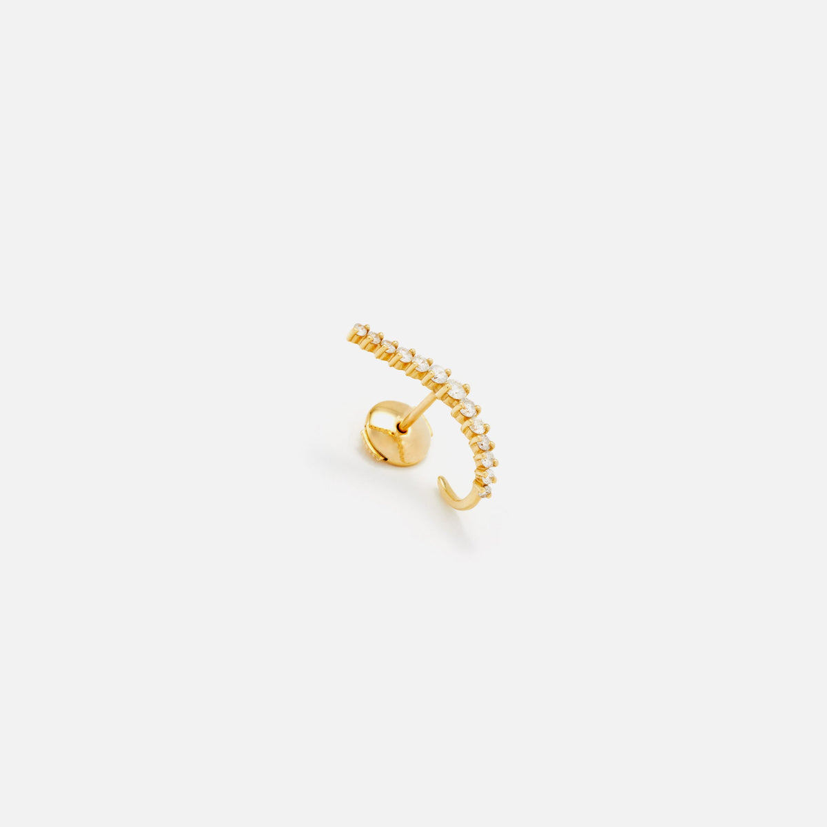 Yvonne Leon Puce Ligne Vague Diamants - Gold | Kith