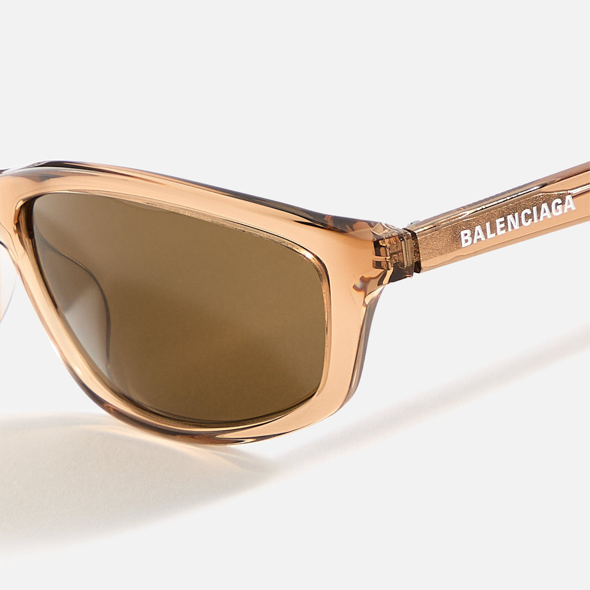Balenciaga Rectangular Frames - Beige | Kith