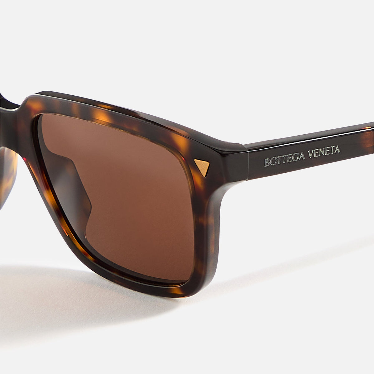 Bottega Veneta Rectangular Frames - Dark Havana | Kith