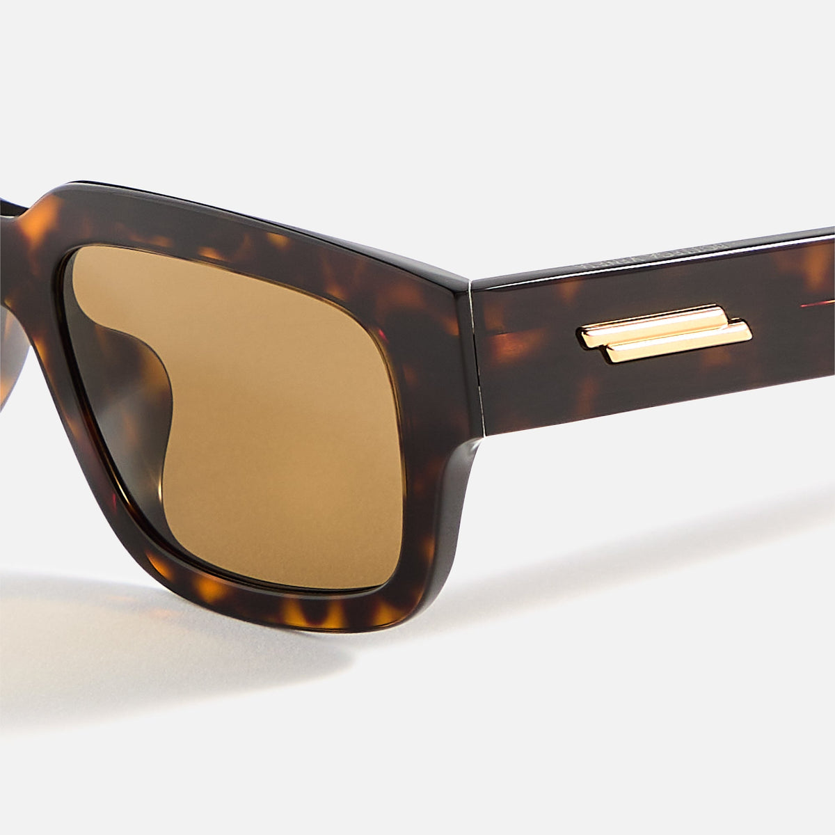 Bottega Veneta Rectangular Frames - Dark Havana | Kith