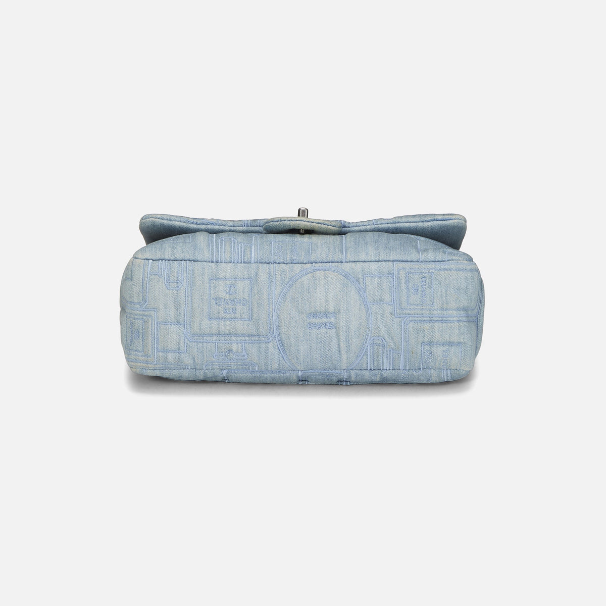 WGACA Chanel Blue Denim Perfume Half Flap Jumbo Bag - Blue Denim | Kith