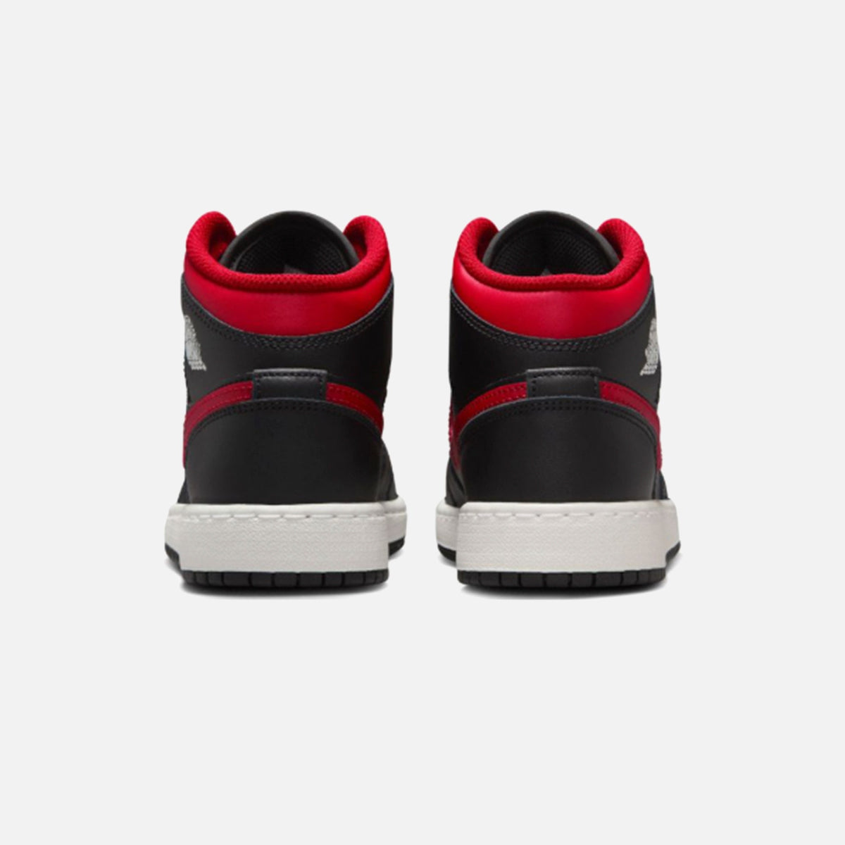 Jordan GS Air Jordan 1 Mid Bg - Black / Varsity Red / Summit White | Kith
