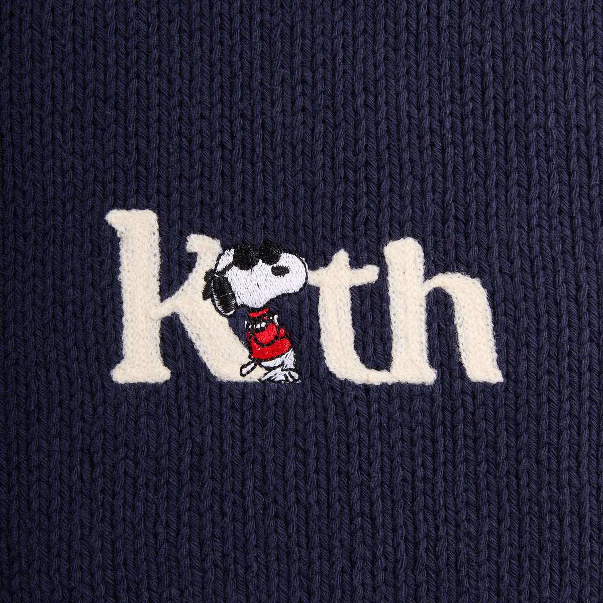 Kith for Peanuts Globe Wyona Full Zip Sweater - Nocturnal | Kith