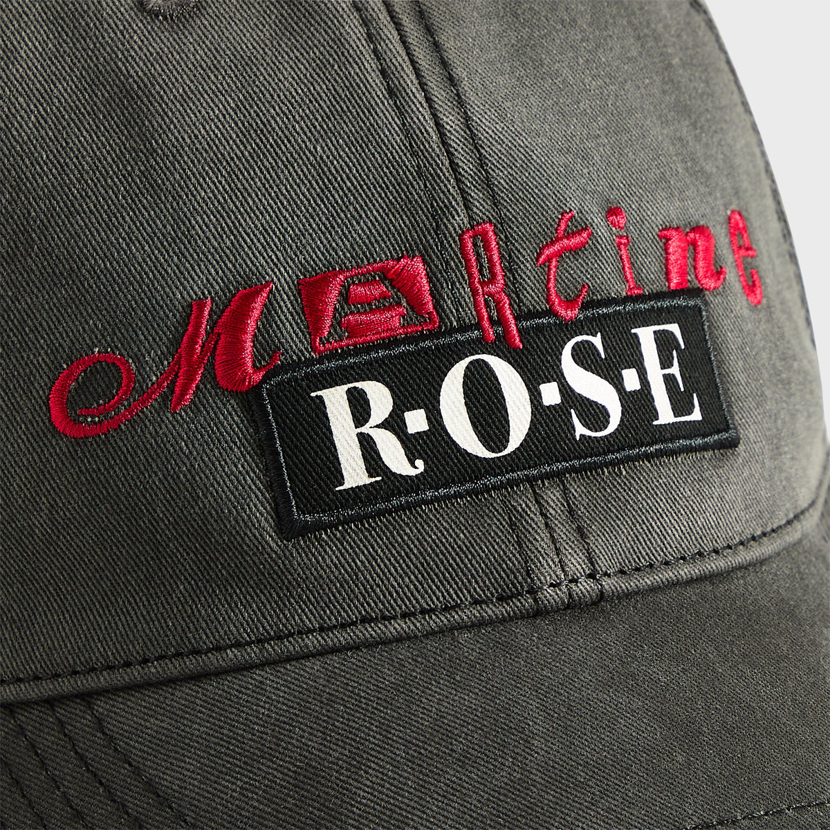Martine Rose Roll Back Cap - Grey / Red | Kith