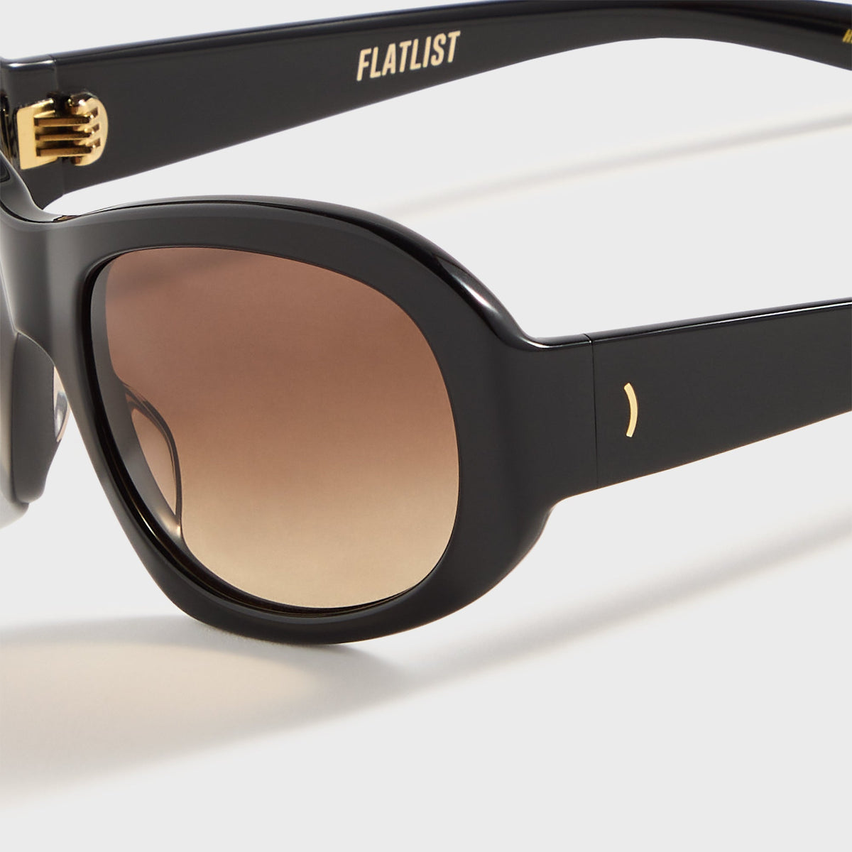 Flatlist Ezra - Solid Black / Brown Gradient Lens | Kith