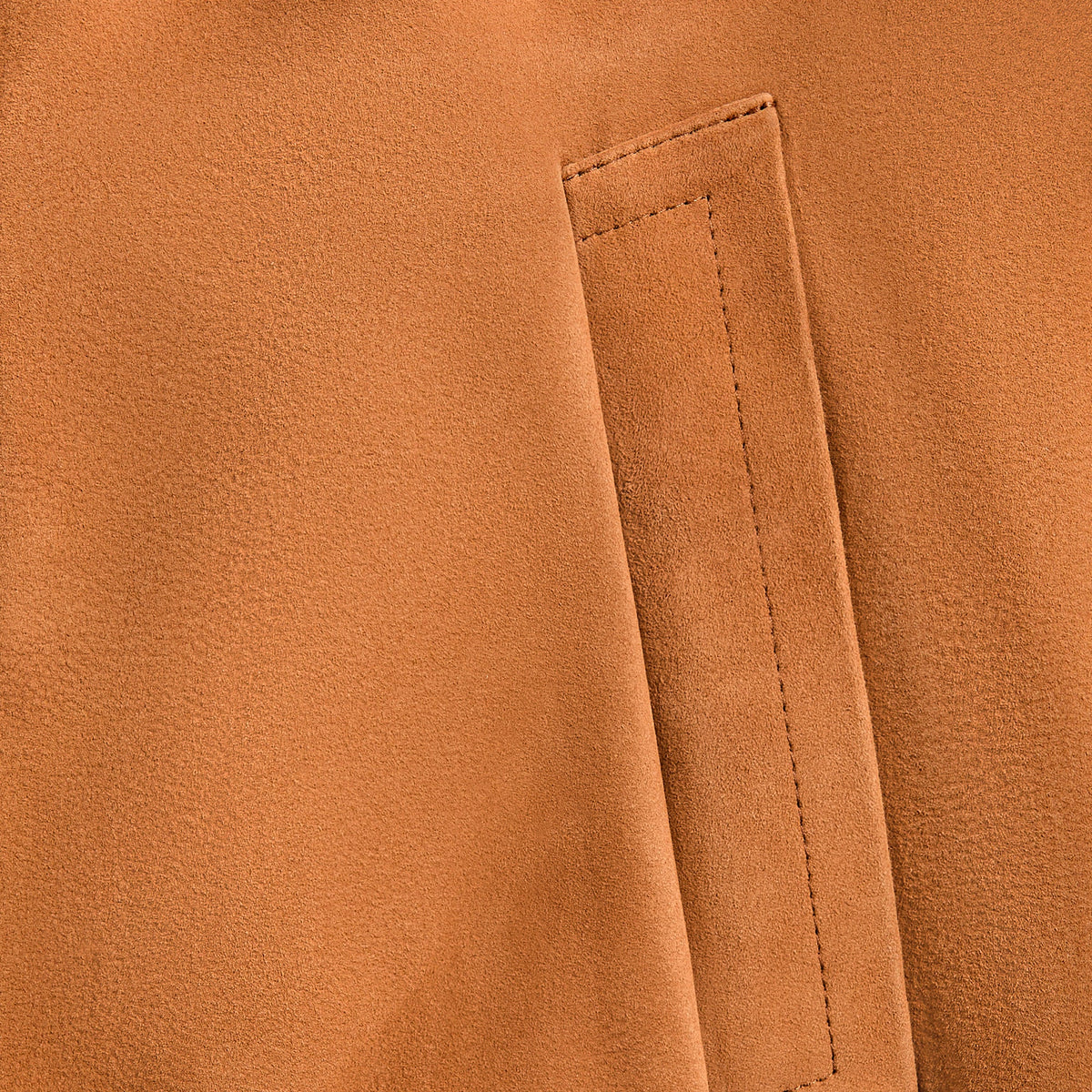 Auralee Lamb Suede Zip Blouson - Camel | Kith