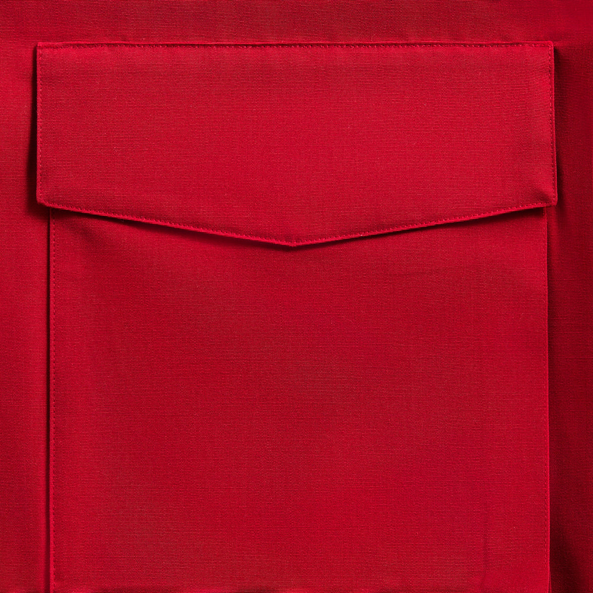 Auralee Wool Max Canvas High Neck Zip Blouson - Red | Kith