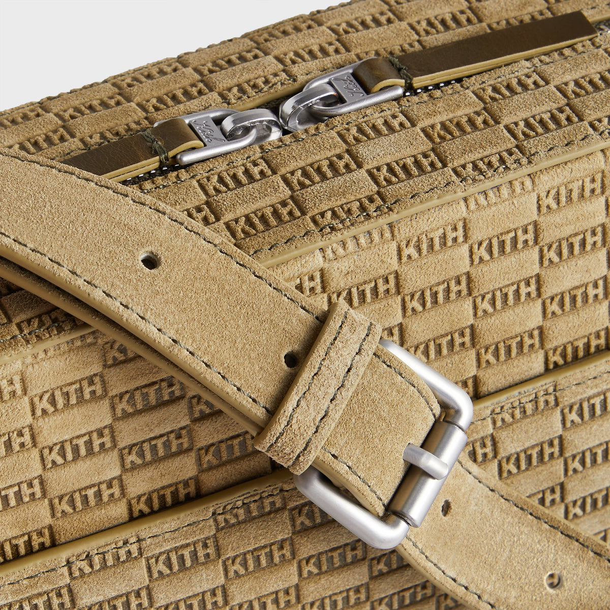 Kith Monogram Suede Camera Crossbody - Grit | Kith