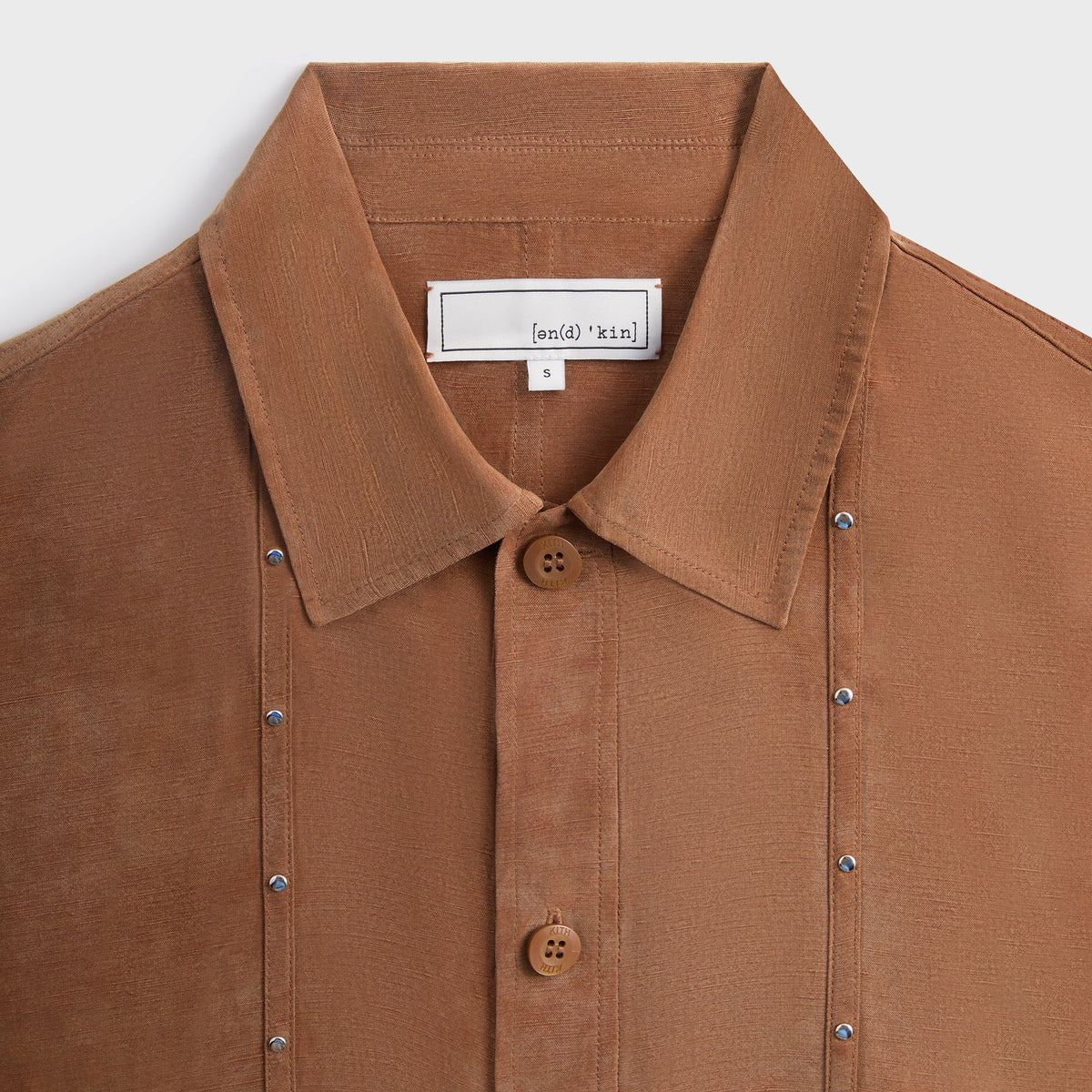 &Kin Ribbon Long Sleeve Boxy Collared Overshirt - Modsy | Kith