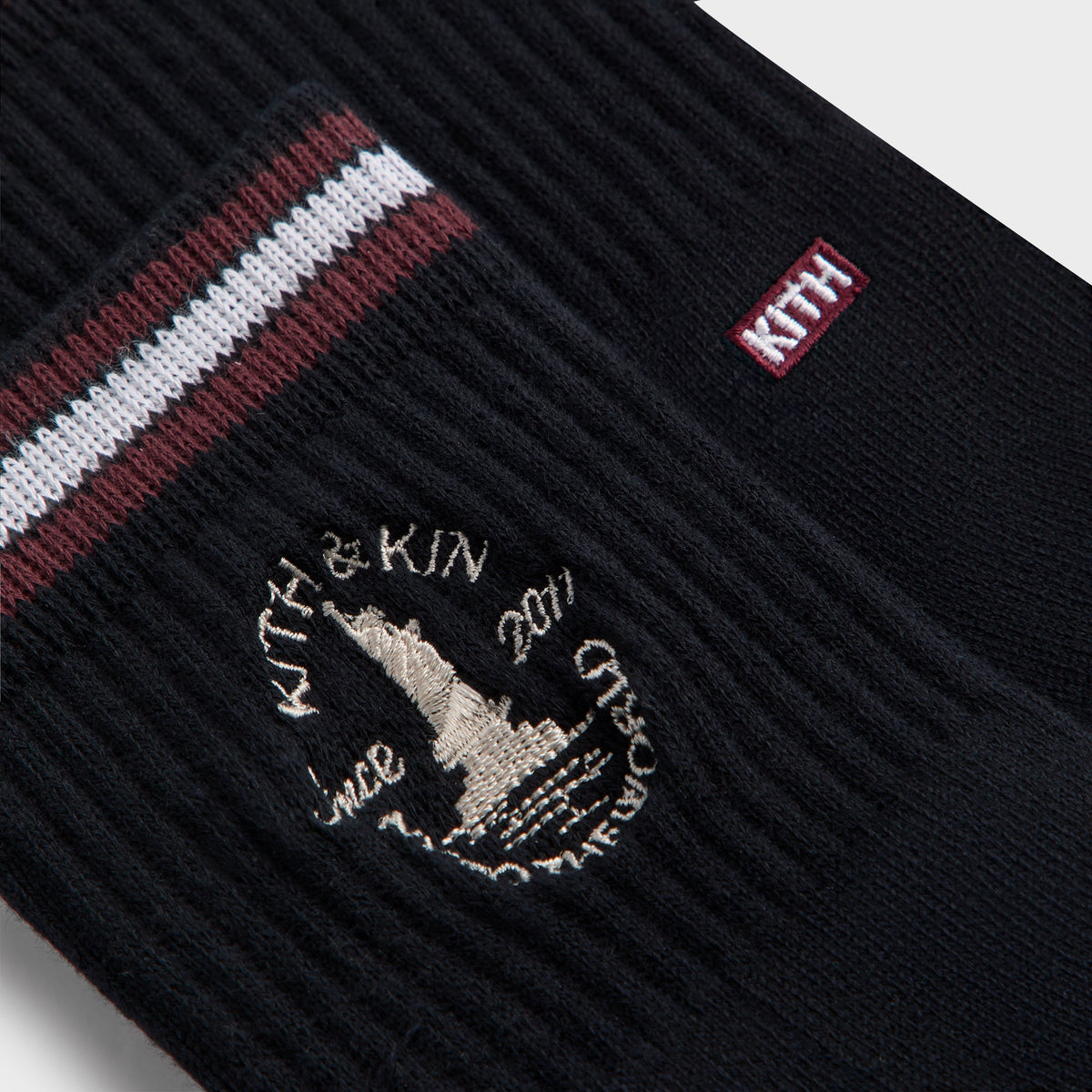 Kith & Kin Logo Mid Crew Sock - Nocturnal | Kith