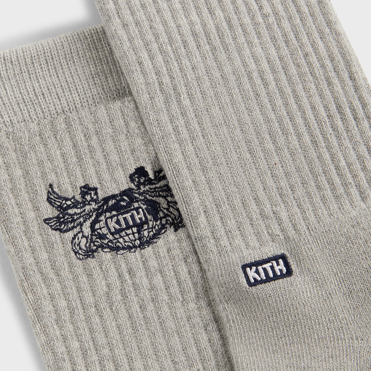Kith Pegasus Crew Sock - Light Heather Grey | Kith