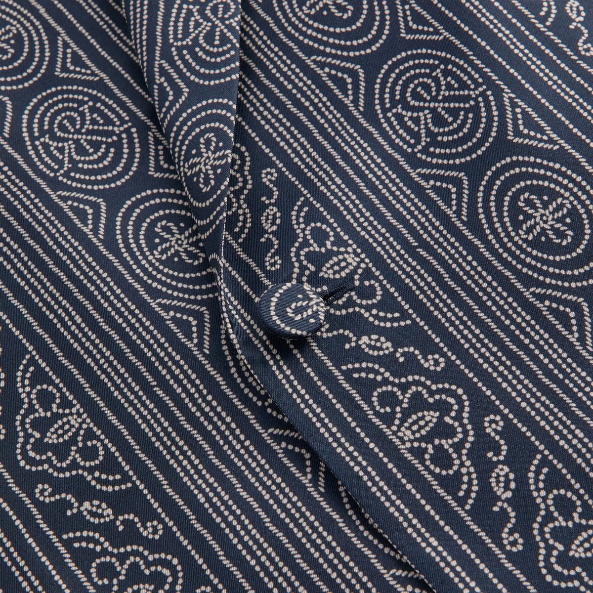&Kin Batik Stripe Long Sleeve Thompson Crossover Shirt - Nocturnal | Kith