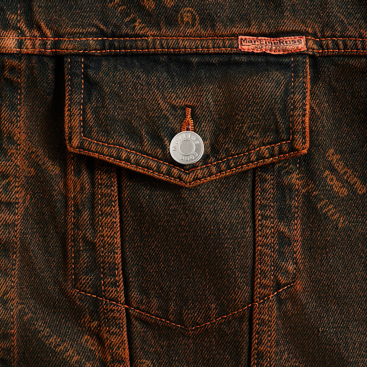 Martine Rose Oversized Denim Jacket - Orange Laser | Kith