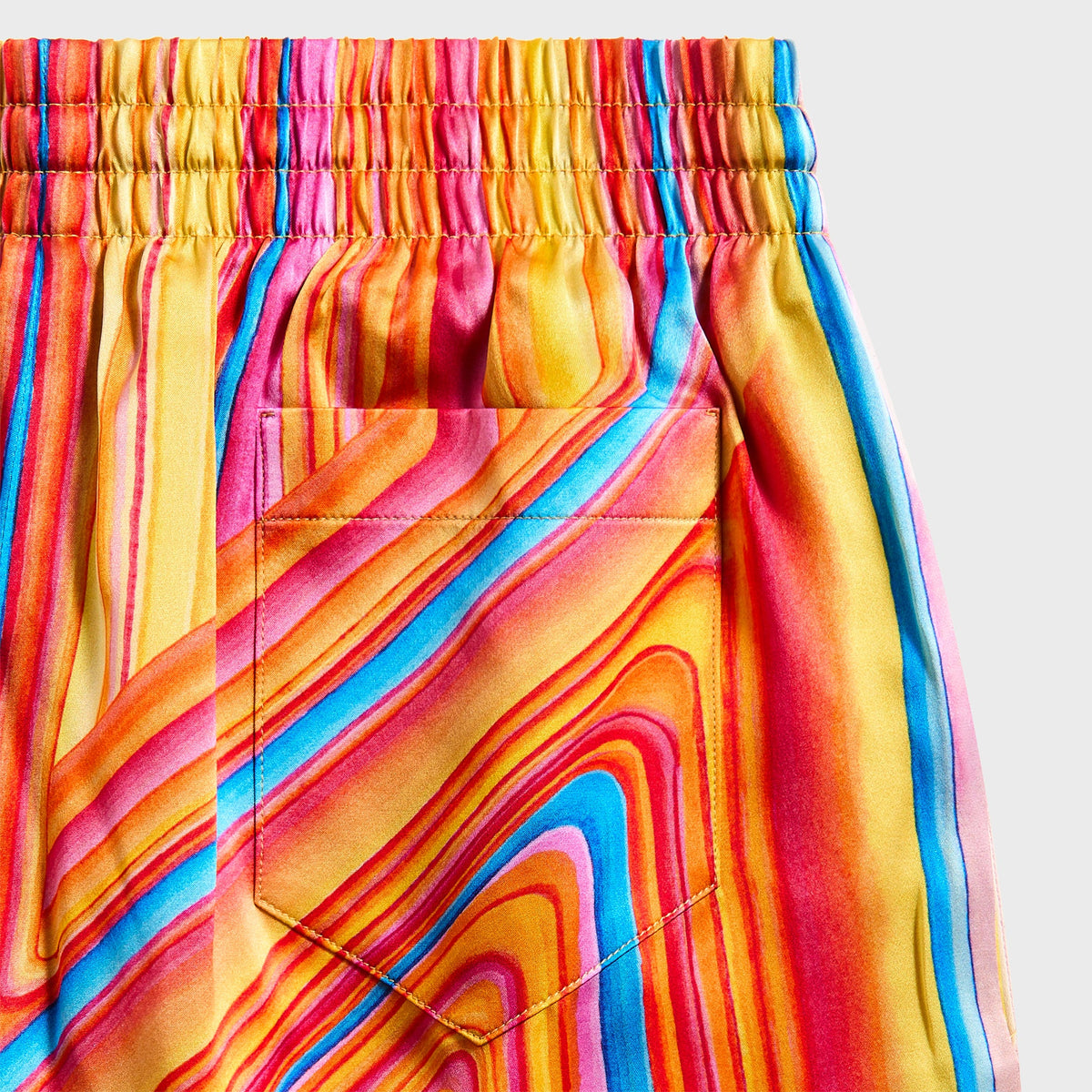Casablanca Drawstring Shorts - Orange / Multicolour | Kith