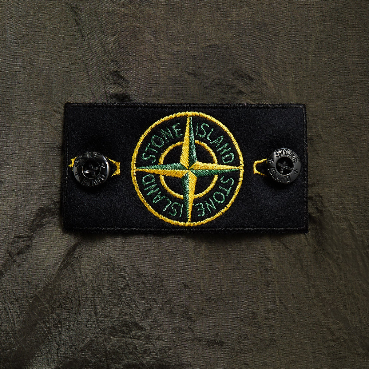 Stone Island Nylon Metal Garment Dyed Shirt - Military Green | Kith