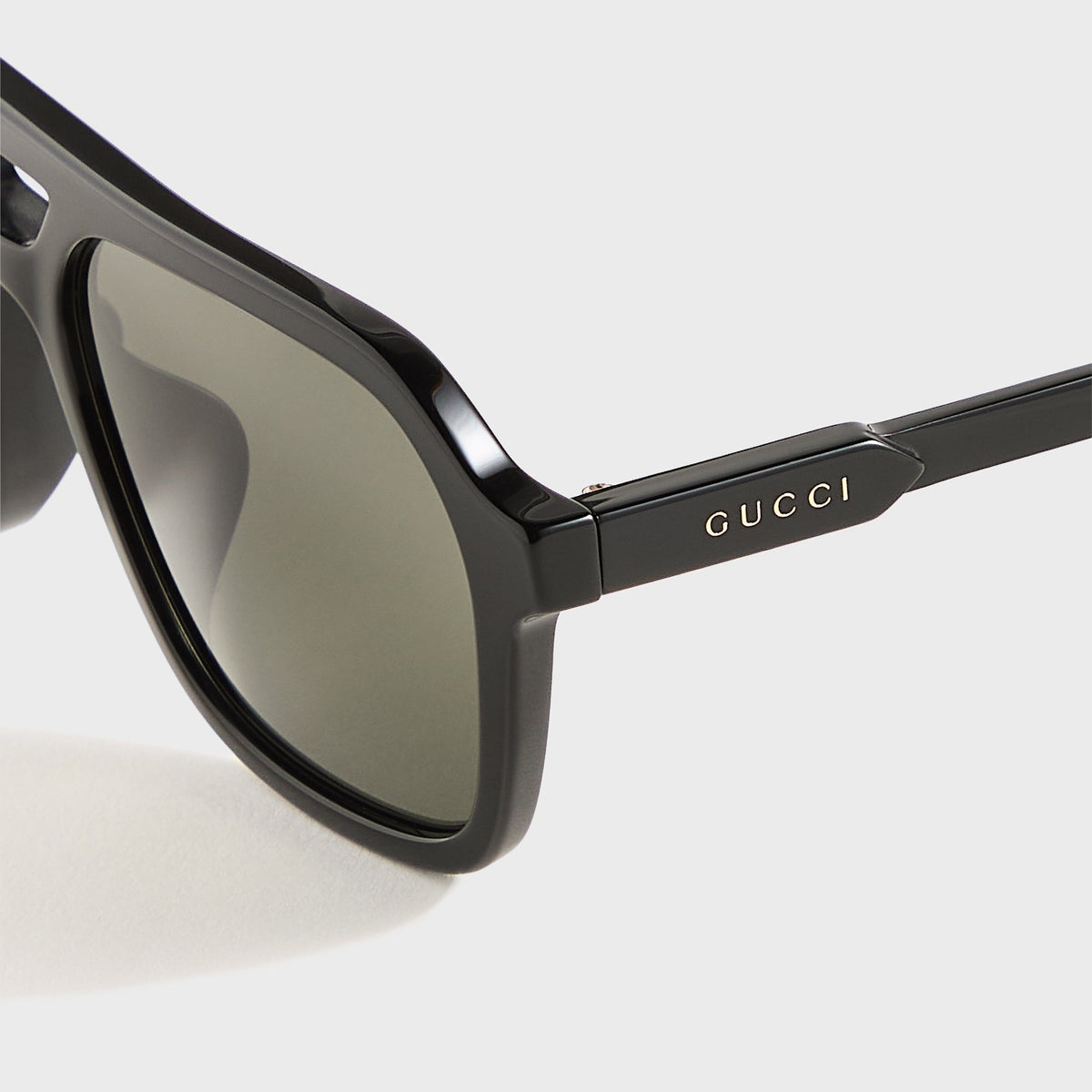 Gucci Rectangle Frames - Black | Kith