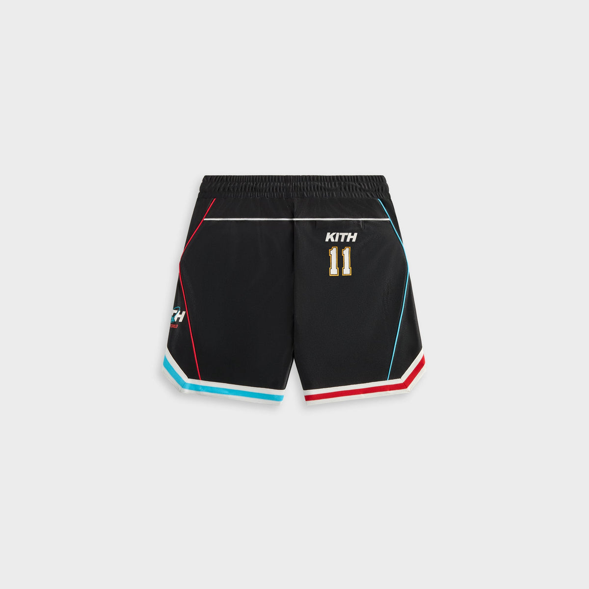 Kith Kids NY to the World Unisphere Faille Short - Black | Kith