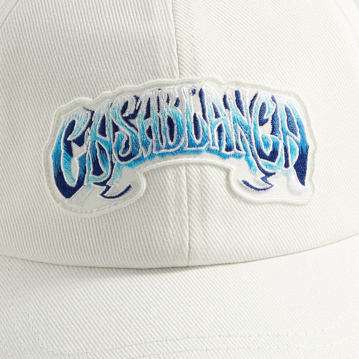 Casablanca Blue Gradient Fade Logo Patch Cap - White | Kith