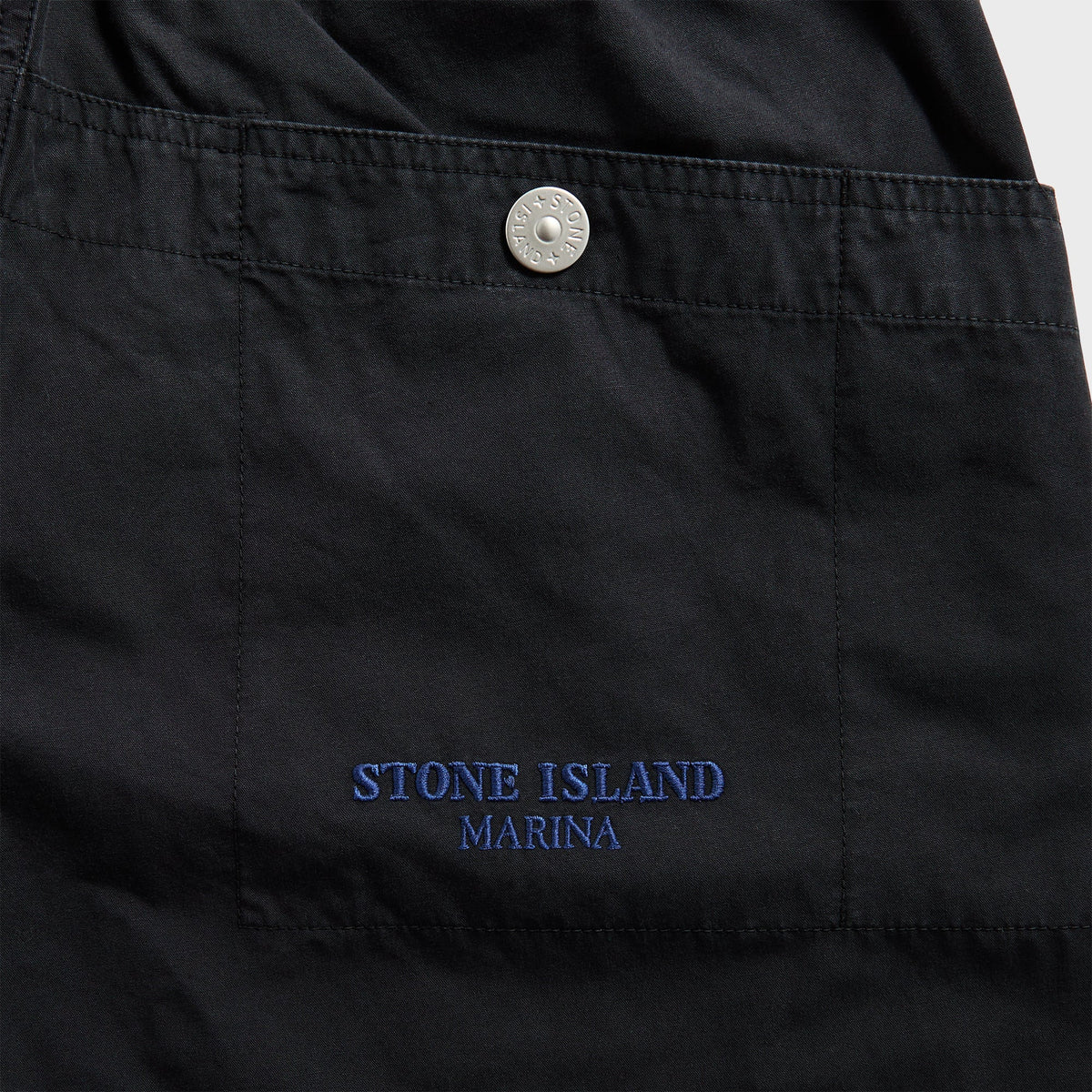 Stone Island Organic Cotton Tela Garment Dyed Marina Trouser - Navy Bl | Kith