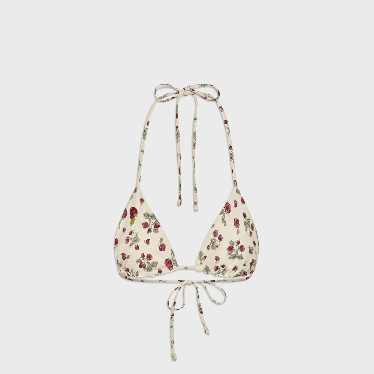 Frankies Bikinis Nick Beaded Top - Strawberry Field Print | Kith