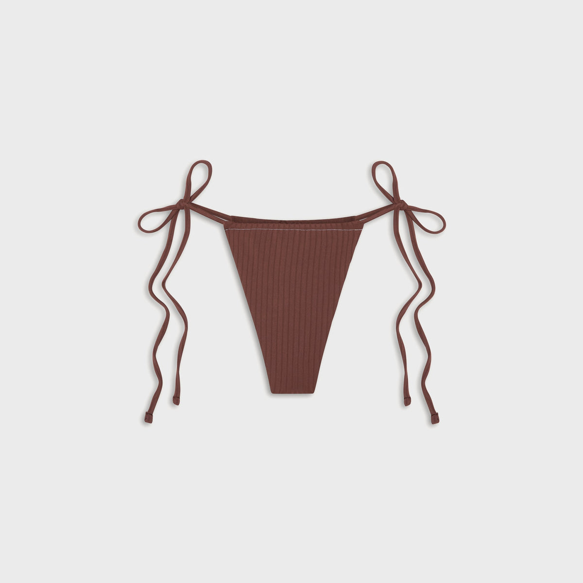 Frankies Bikinis Tia Ribbed Bottom - Brown Sugar | Kith