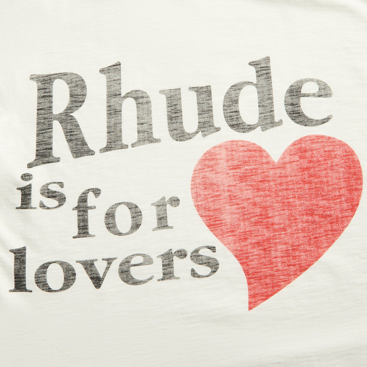 Rhude Lovers Slub Tee - White | Kith