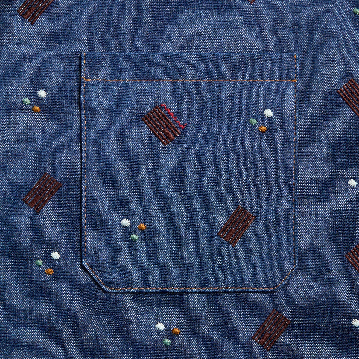 Marni Embroidered Shirt - Blue | Kith