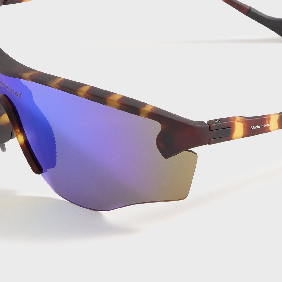 District Vision Junya Racer - Tortoise / D+ Blue Mirror | Kith