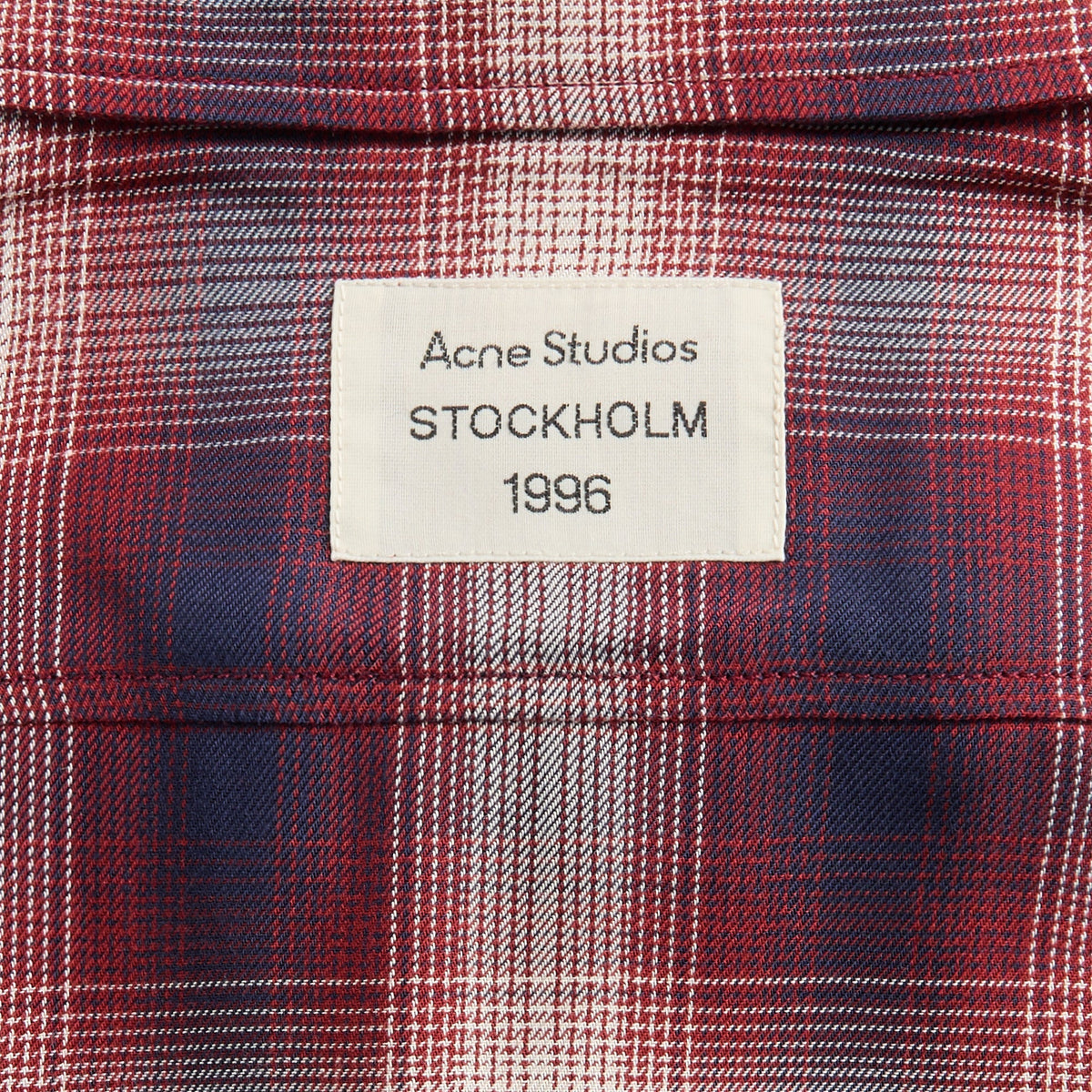 Acne Studios Shirt - Red / Blue | Kith