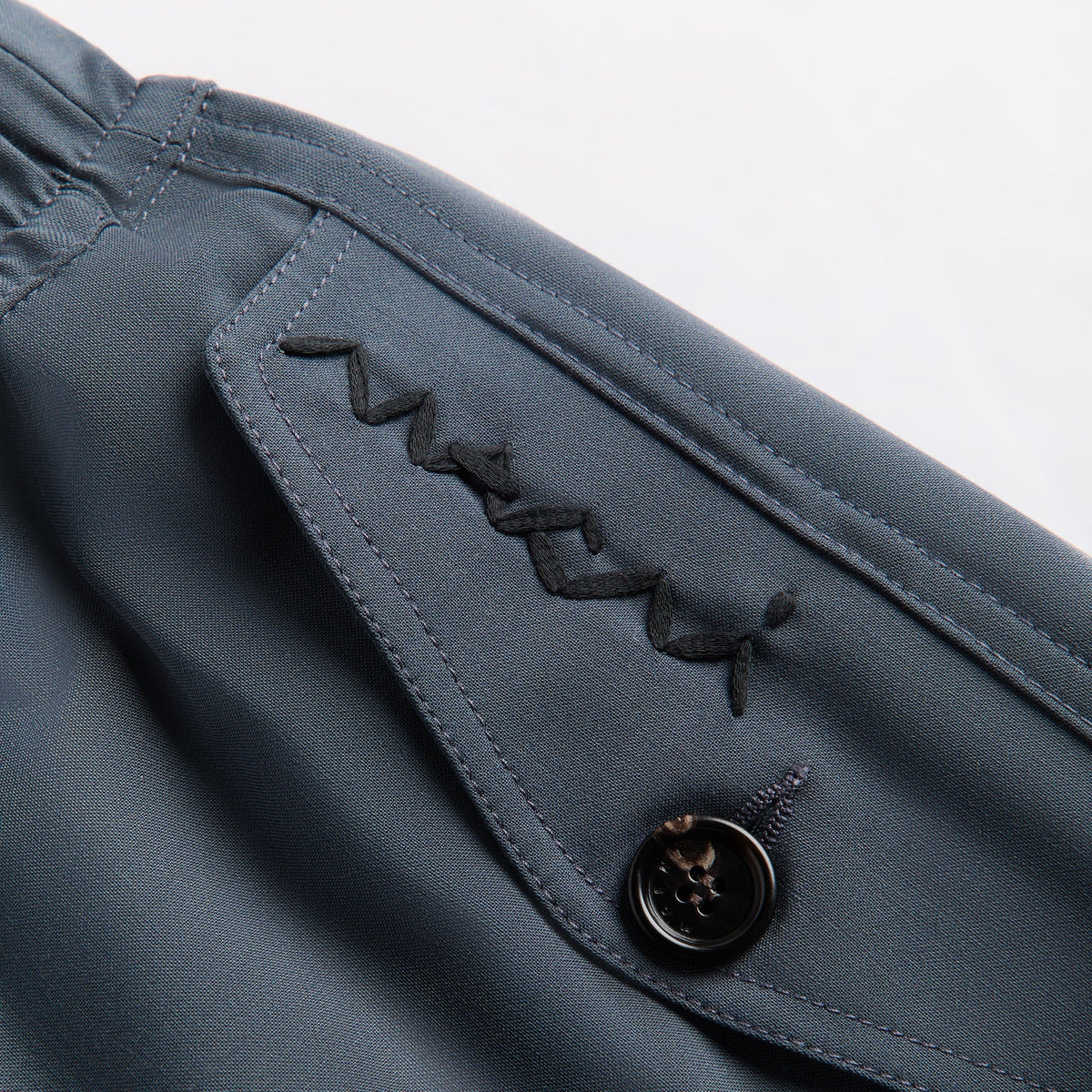 Marni Light Wool Blend Drawstring Cargo Workwear Pants - Dark Ash | Kith