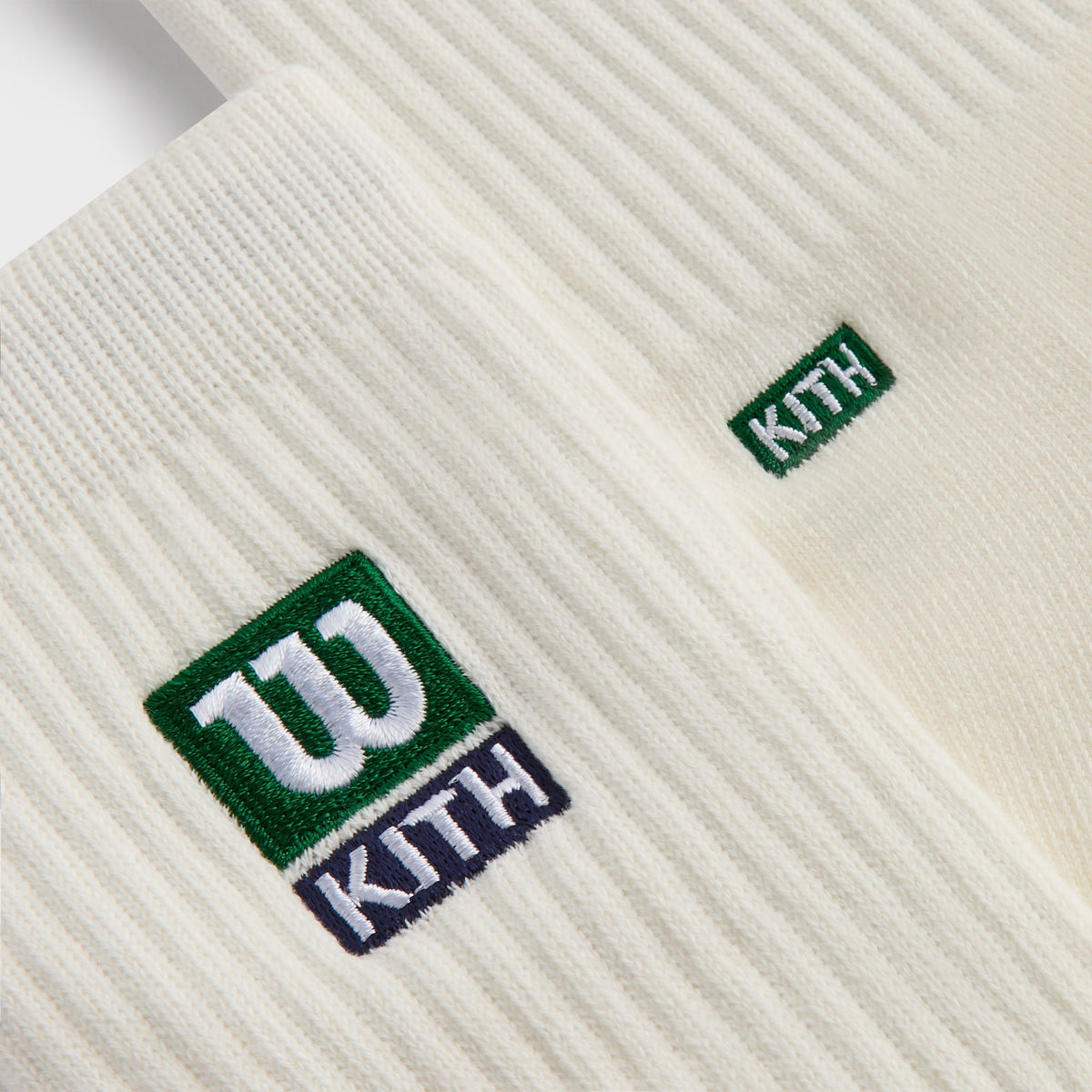 Kith for Wilson Logo Crew Socks - White | Kith
