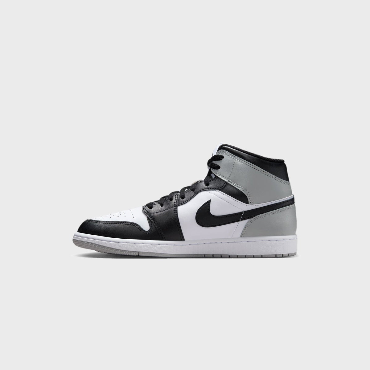 Jordan Air Jordan 1 Mid - White / Black / Light Smoke Grey | Kith