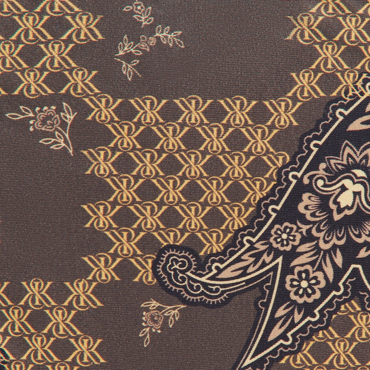 Kith Women Iris Crest Paisley Tie Bottom - Brew | Kith